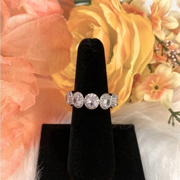 Anniversary Band Ring Channel Halo and Diamond Setting NEW! - Picture 2 of 6